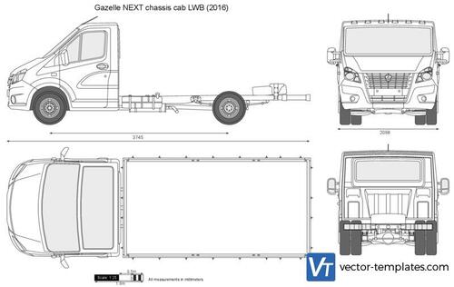 GAZ Gazelle NEXT chassis cab LWB