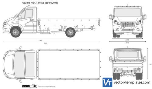 GAZ Gazelle NEXT pickup tipper