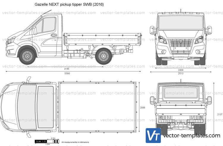 GAZ Gazelle NEXT pickup tipper SWB