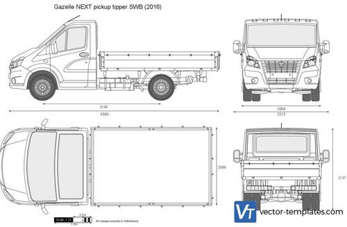 GAZ Gazelle NEXT pickup tipper SWB