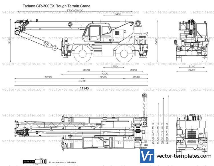 Tadano GR-300EX Rough Terrain Crane