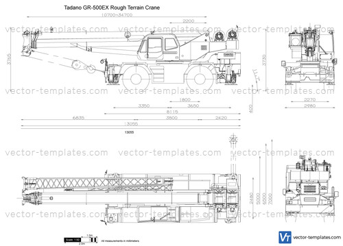 Tadano GR-500EX Rough Terrain Crane