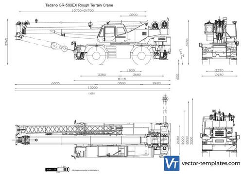 Tadano GR-500EX Rough Terrain Crane