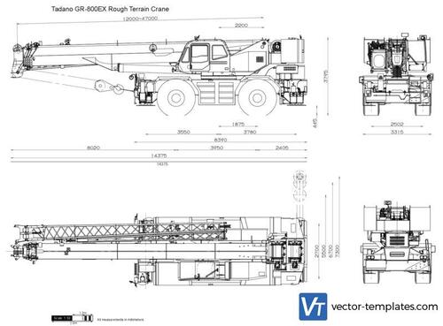 Tadano GR-800EX Rough Terrain Crane