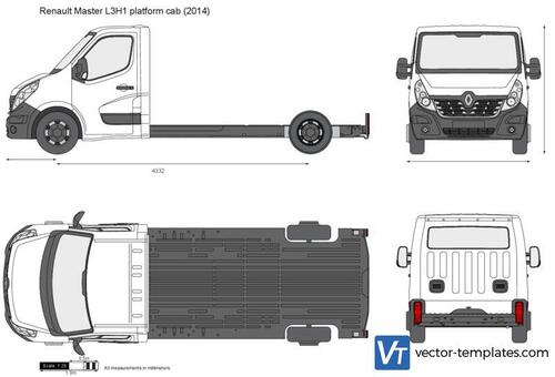 Renault Master L3H1 platform cab