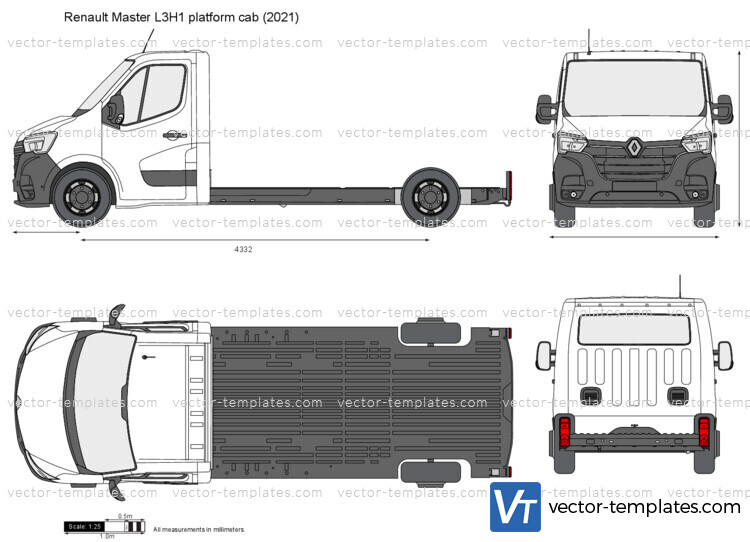 Renault Master L3H1 platform cab