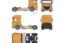 DAF CF Mk2 510 tractor truck 2-axis