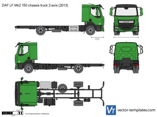 DAF LF Mk2 150 chassis truck 2-axis