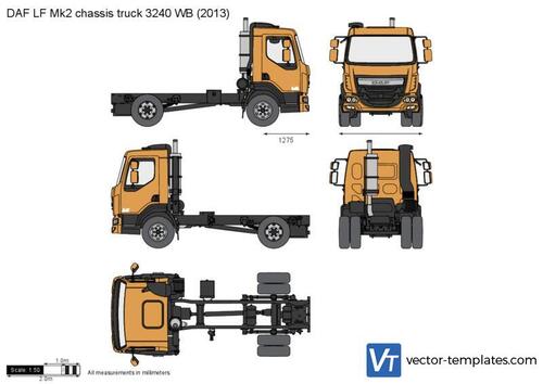 DAF LF Mk2 chassis truck 3240 WB