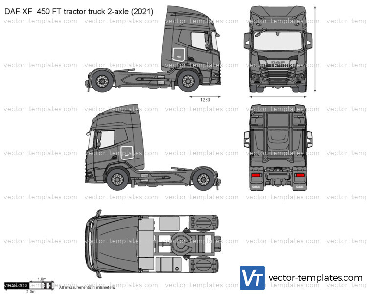 DAF XF  450 FT tractor truck 2-axle