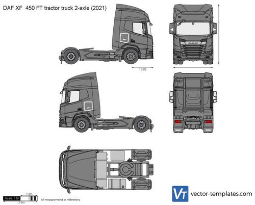 DAF XF  450 FT tractor truck 2-axle