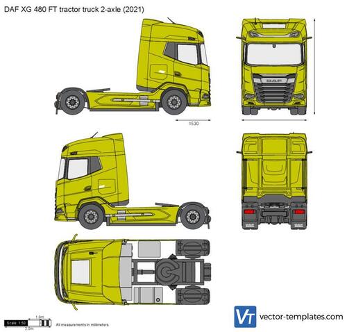 DAF XG 480 FT tractor truck 2-axle