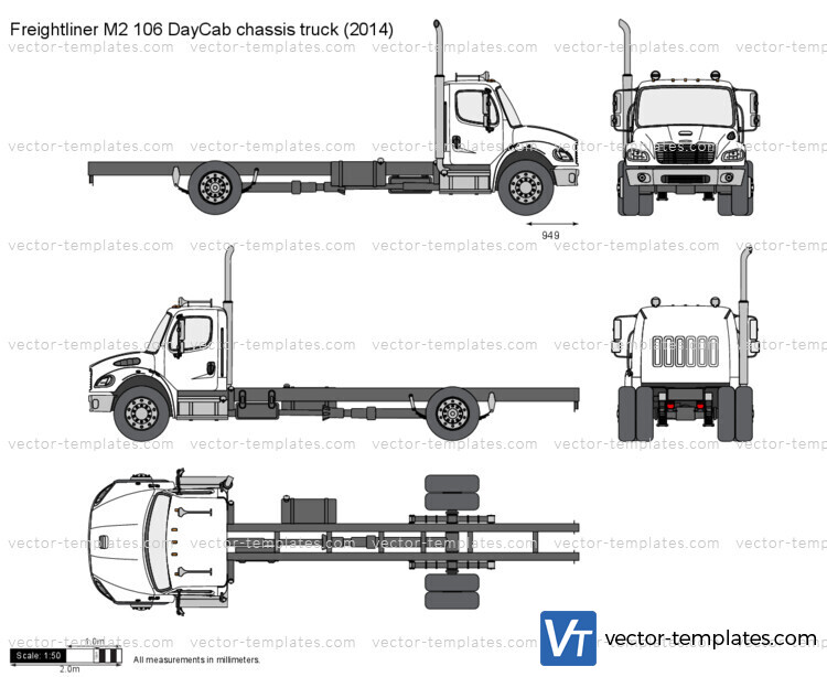 Freightliner M2 106 DayCab chassis truck