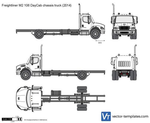 Freightliner M2 106 DayCab chassis truck