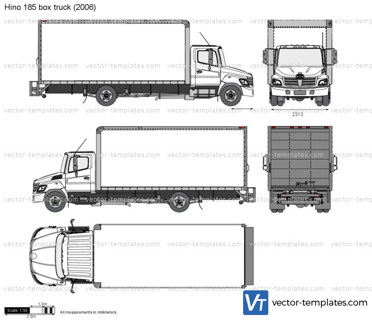 Hino 185 box truck