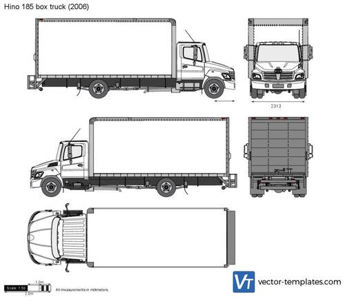 Hino 185 box truck