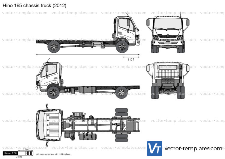 Hino 195 chassis truck