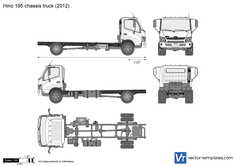 Hino 195 chassis truck