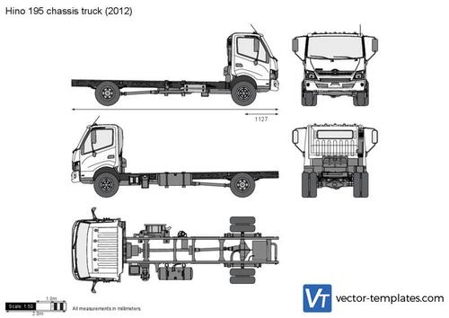 Hino 195 chassis truck