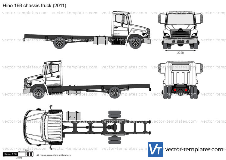 Hino 198 chassis truck