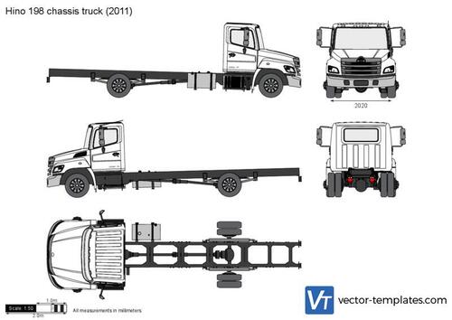 Hino 198 chassis truck