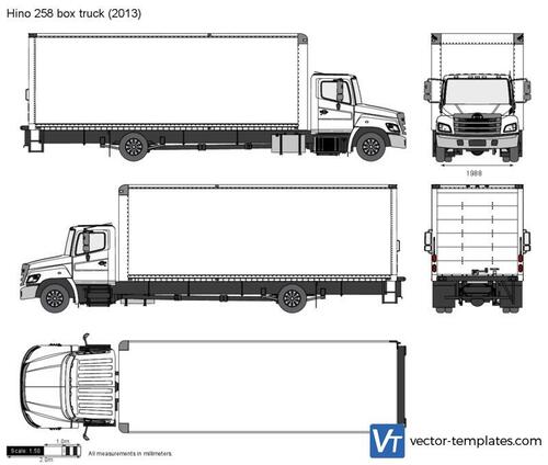 Hino 258 box truck