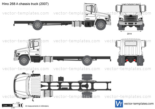 Hino 268 A chassis truck
