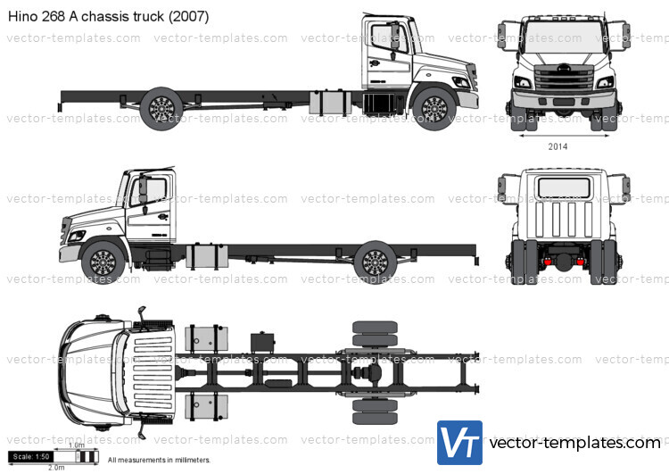 Hino 268 A chassis truck