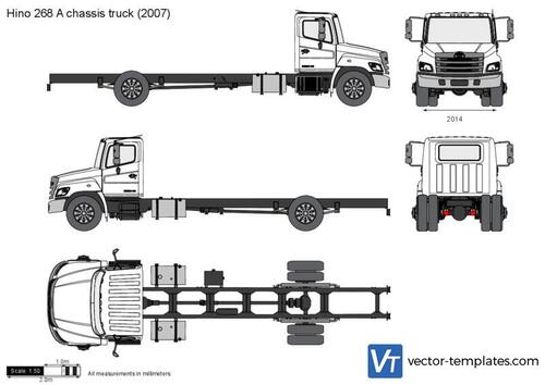 Hino 268 A chassis truck