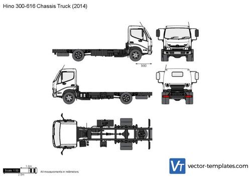 Hino 300-616 Chassis Truck