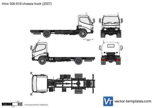 Hino 300-616 chassis truck