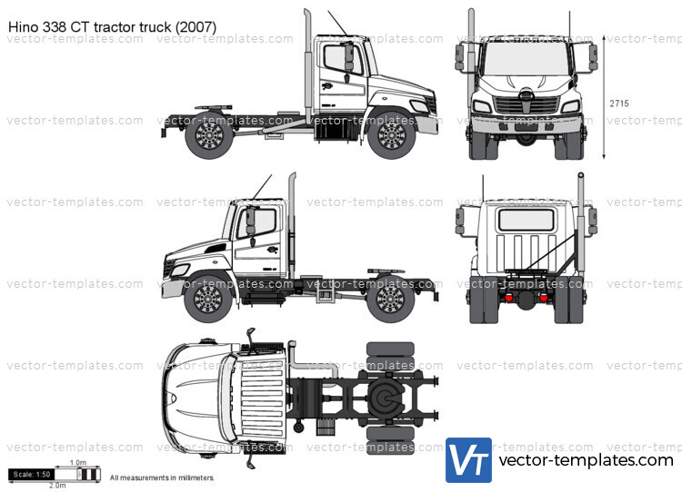 Hino 338 CT tractor truck