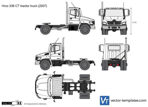 Hino 338 CT tractor truck