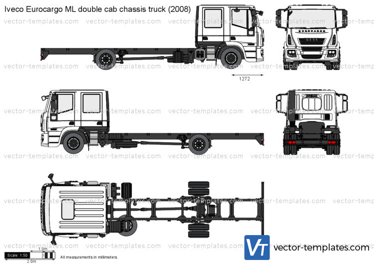 Iveco Eurocargo ML double cab chassis truck