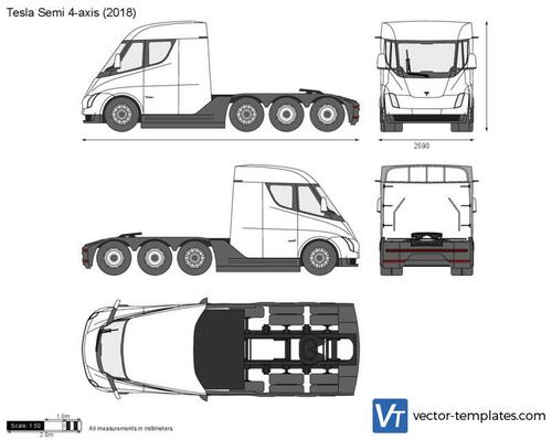 Tesla Semi 4-axis