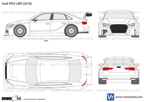 Audi RS3 LMS blank