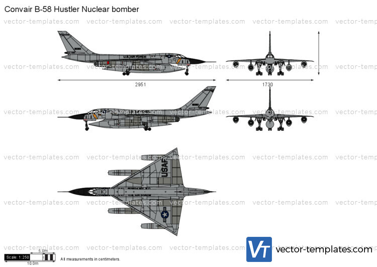 Convair B-58 Hustler Nuclear bomber