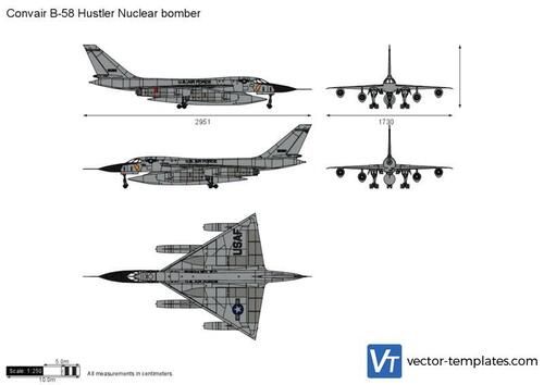 Convair B-58 Hustler Nuclear bomber