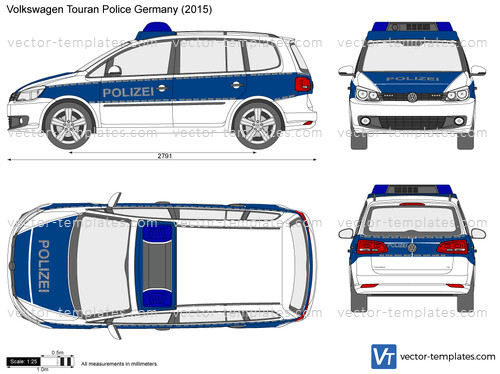 Volkswagen Touran Police Germany