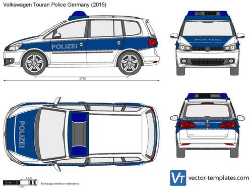 Volkswagen Touran Police Germany