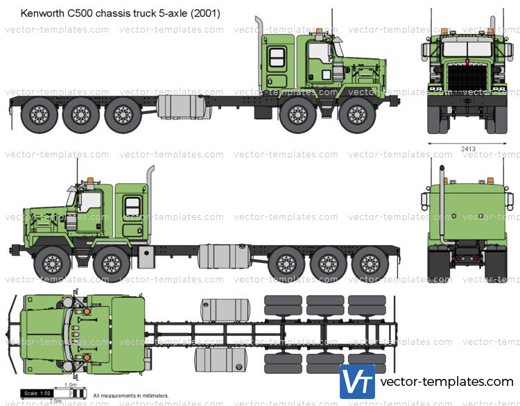 Kenworth C500 chassis truck 5-axle