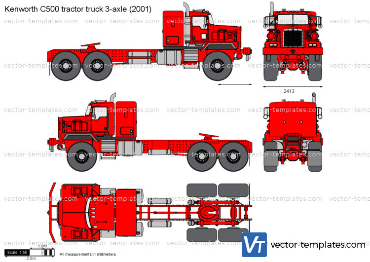 Kenworth C500 tractor truck 3-axle