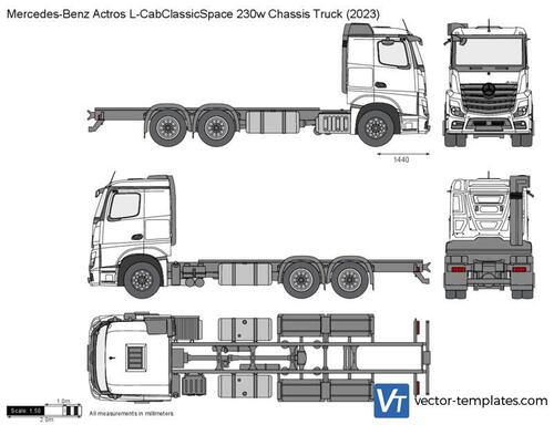 Mercedes-Benz Actros L-CabClassicSpace 230w Chassis Truck