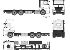Mercedes-Benz Actros Mk4 MP4 3251L L-CabStreamSpace 250w chassis truck