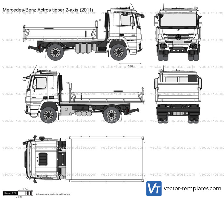 Mercedes-Benz Actros tipper 2-axis