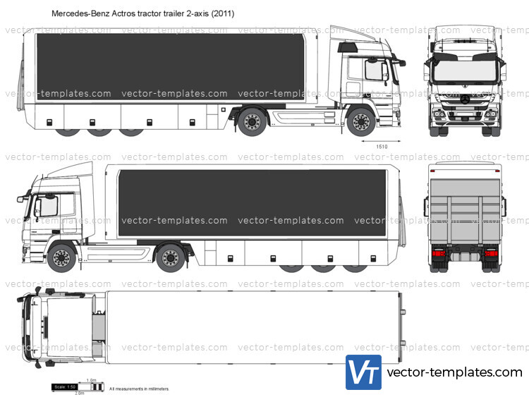 Mercedes-Benz Actros tractor trailer 2-axis