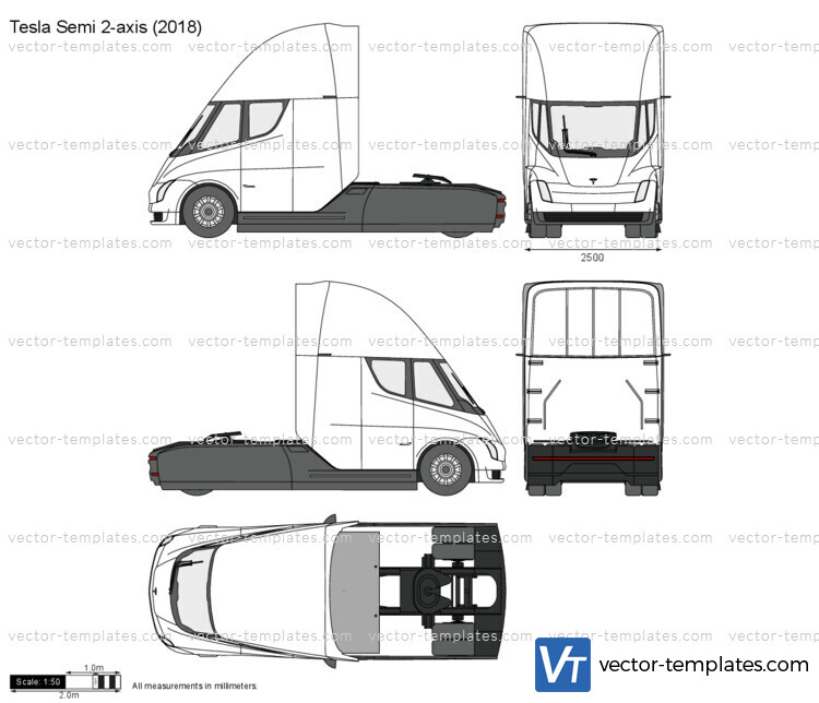 Tesla Semi 2-axis