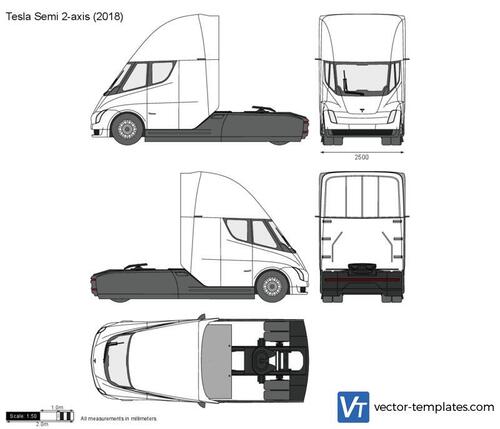 Tesla Semi 2-axis