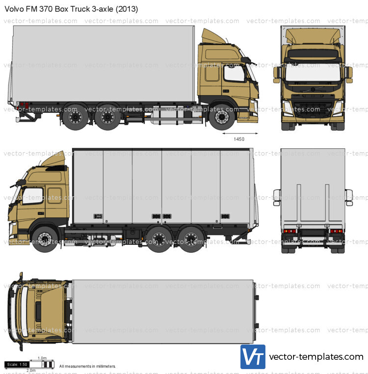 Volvo FM 370 Box Truck 3-axle