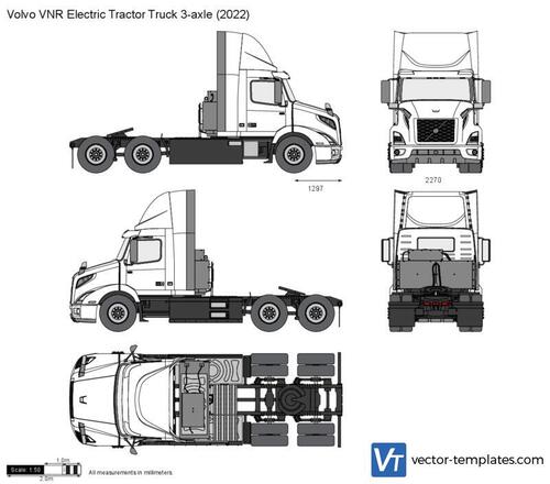 Volvo VNR Electric Tractor Truck 3-axle